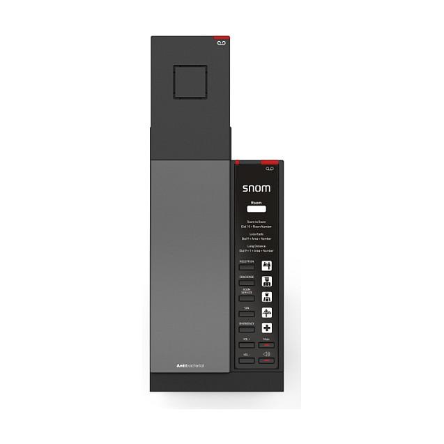 Telefon VoIP Snom HD341, DECT pa kabllo, 5 taste për thirrje të shpejtë, Gigabit Ethernet, PoE - Zezë