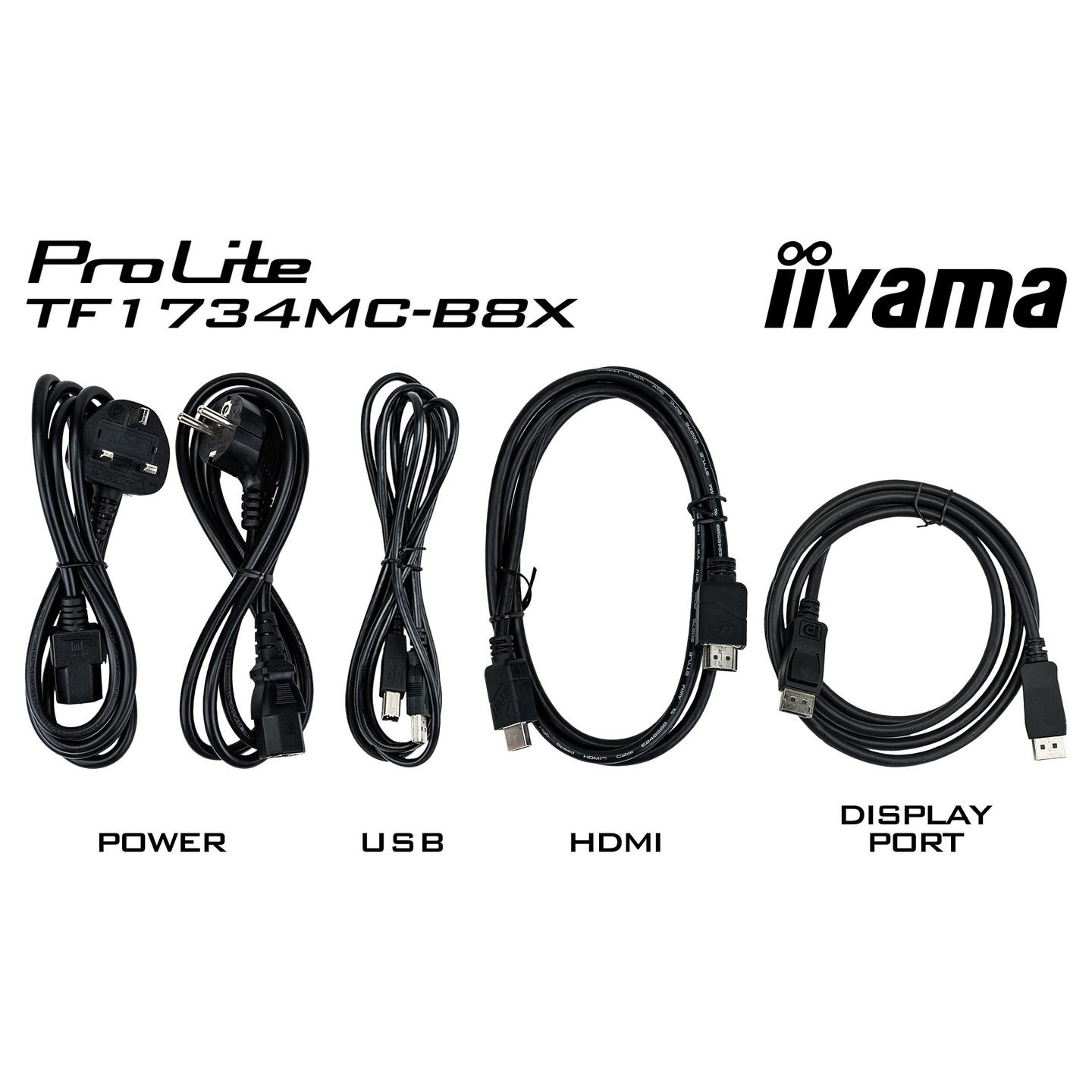 Monitor Touch iiyama ProLite TF1734MC-B8X, 17", 1280 × 1024, TN, PCAP Touch - Zezë - 9