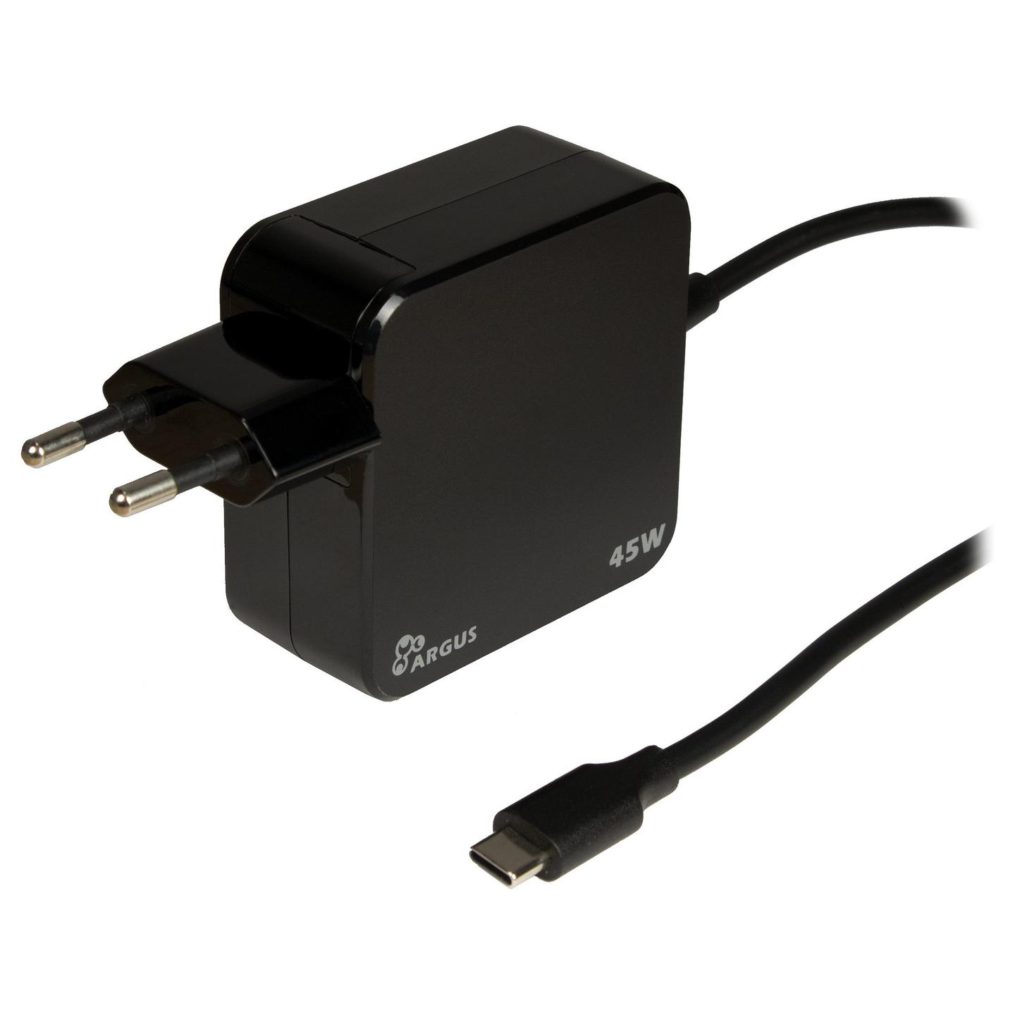 Karikues Inter-Tech PD-2045 / 45W / 1x USB-C / PD 3.0 / 5V–20V / 1.8m - Zezë