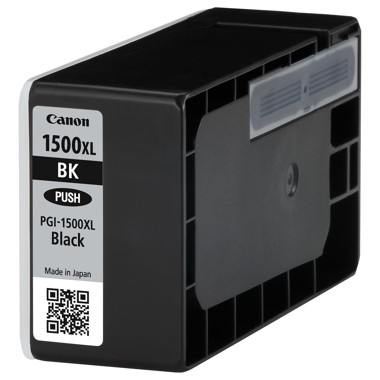 Ink Canon PGI-1500XL BK, 1200 faqe, 34.7 ml, për MAXIFY MB2050, MB2350 - Zezë