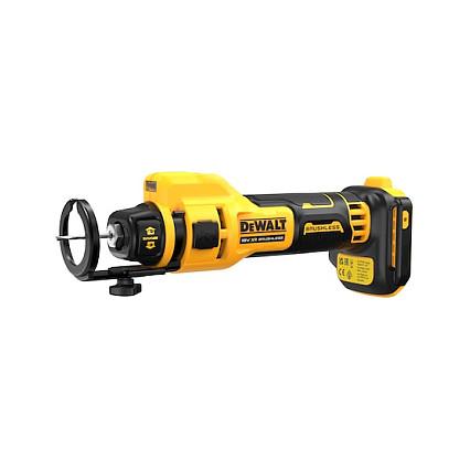 Frezë për Gipskarton me Bateri DeWALT DCE555N-XJ, 18V, Brushless, 26000rpm, 1/4", 1/8" - Zezë/Verdhë