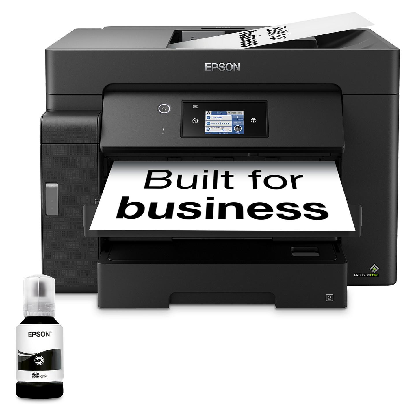 Printer Multifunksional Epson EcoTank ET-M16600, A3, Inkjet, 4800 × 2400 dpi, Printim Bardhezi, Printim Automatik Dyanësh, Wi-Fi, USB, Ethernet - Zezë - 2