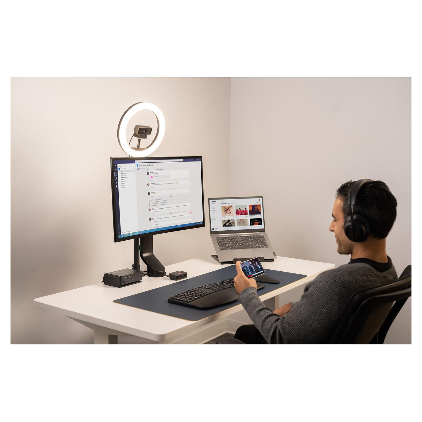 Kufje pa kabllo Kensington H3000 / Bluetooth 5.2 / Over-Ear / 40mm / Mikrofon / Noise Cancelling - Zezë - 23