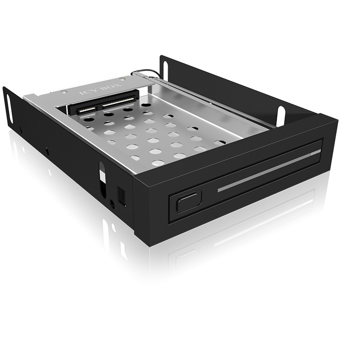 Aksesorë për disqe Hot-Swap Frame: 1× 2.5" SATA to 1× SATA host, trayless design, for 3.5" drive bay – ICY BOX - 6
