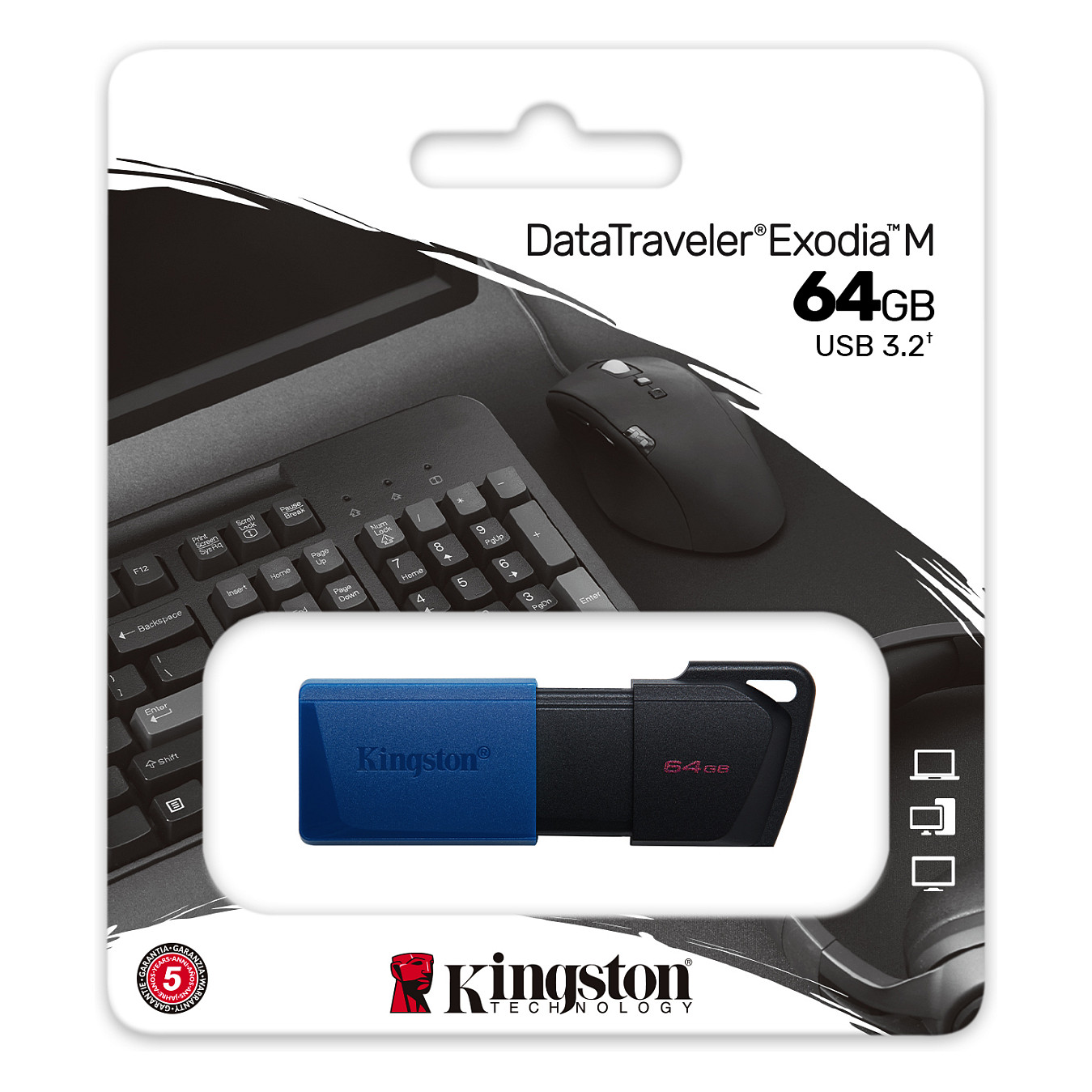 USB Flash Drive Kingston STICK 64GB USB 3.2 Kingston DataTraveler Exodia M Zi/Blue - 6