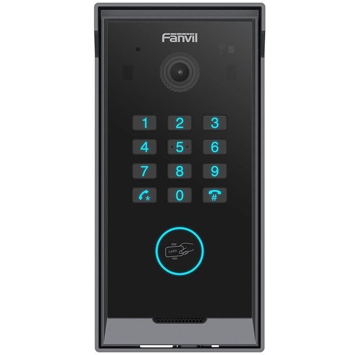 Intercom VoIP Fanvil i60K, SIP, Kamerë 2MP, Tastierë Numerike, RFID, PoE, IP65 - Zezë/Hiri