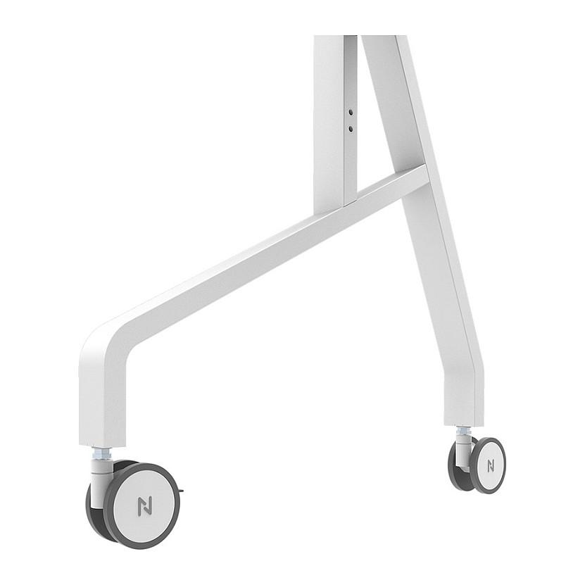 Mbajtëse për TV Neomounts FL50-575WH1 / 65–115" / deri 125kg / VESA 100x100–1100x600 / Lartësi e Rregullueshme / Me Rrota - Bardhë - 9