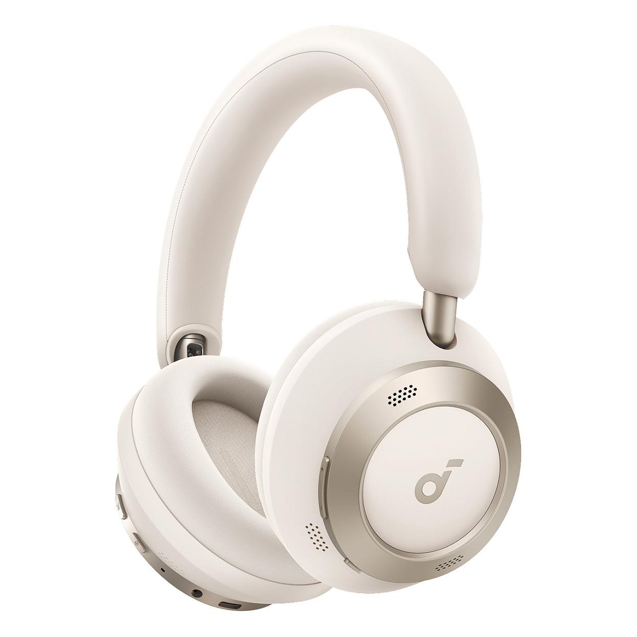 Kufje pa kabllo Soundcore Space One Pro / Bluetooth 5.3 / ANC / 40mm / 60 orë / USB-C - Bardhë