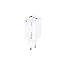 Karikues MediaRange MRMA123 / GaN / 100W / 2x USB-C / USB-A / PD 3.0 / QC 3.0 - Bardhë - 4