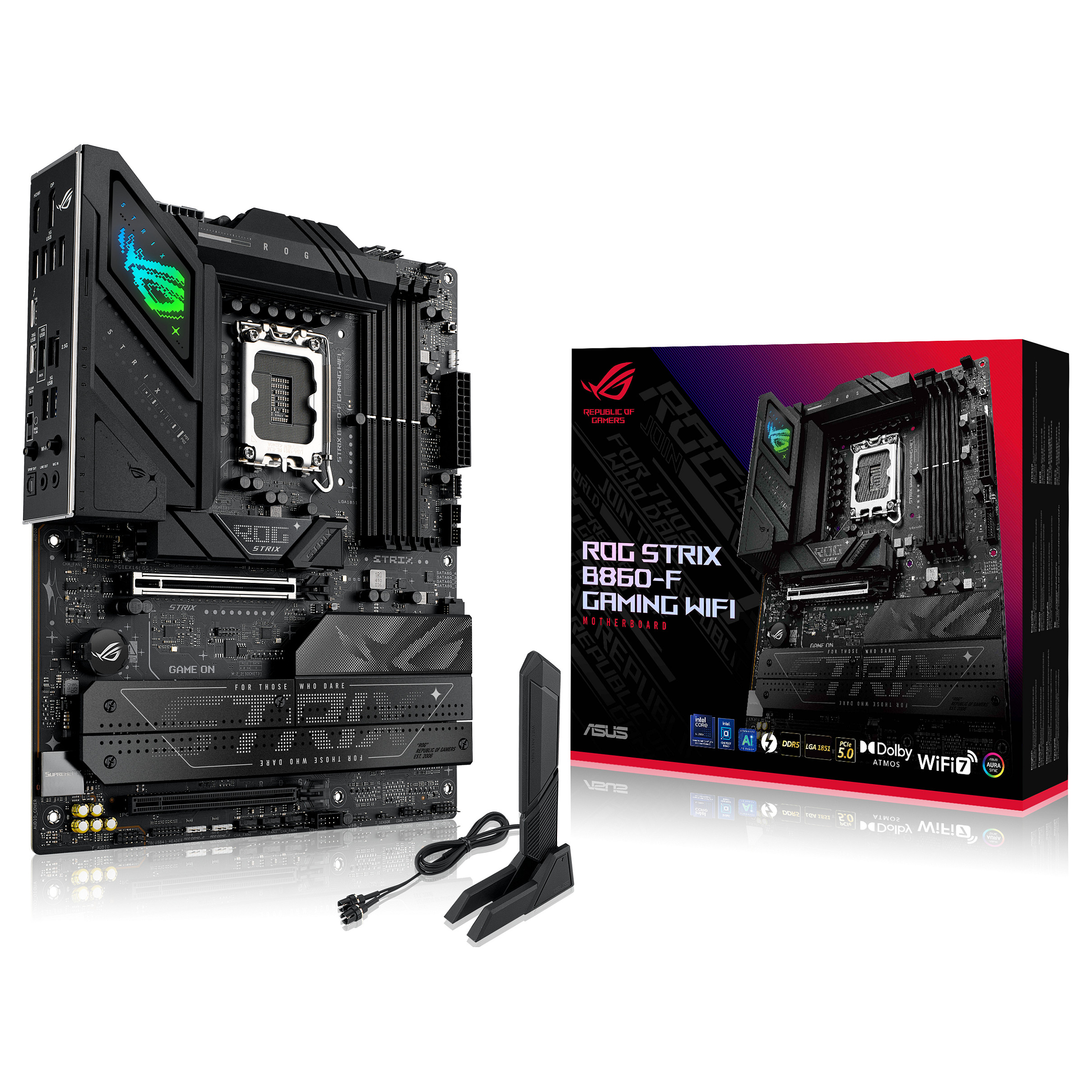 Pllakë amë Intel LGA1851 ASUS ROG STRIX B860-F GAMING WIFI - 1