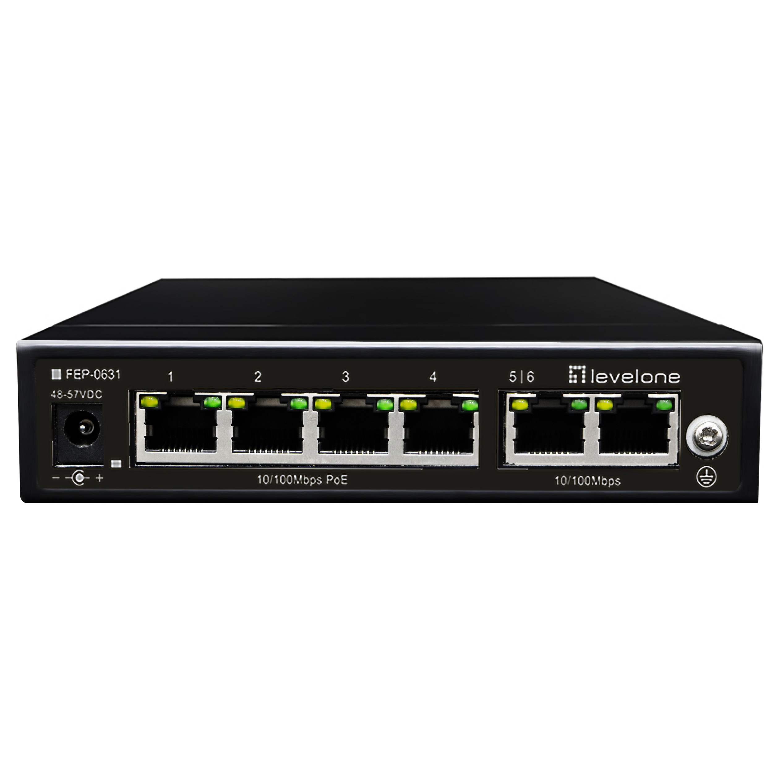 Switch 6x FE FEP-0631 60W 4xPoE+ - 1