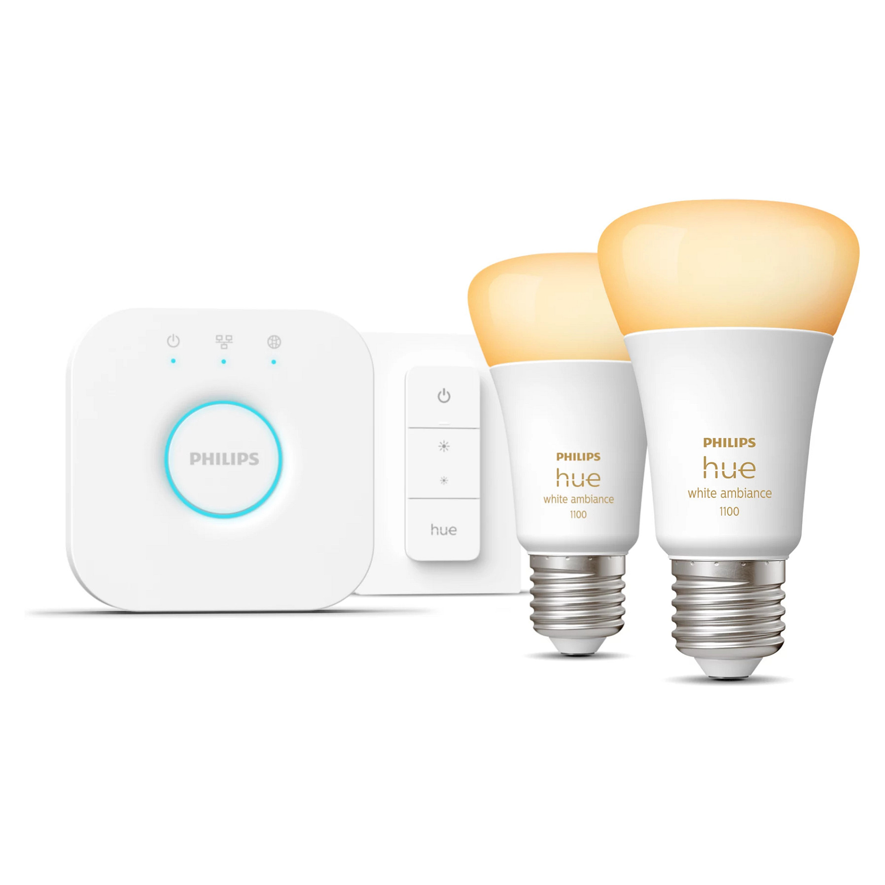 Llamba Philips Hue White Ambiance E27 / 8 W – Set 2copë - 1