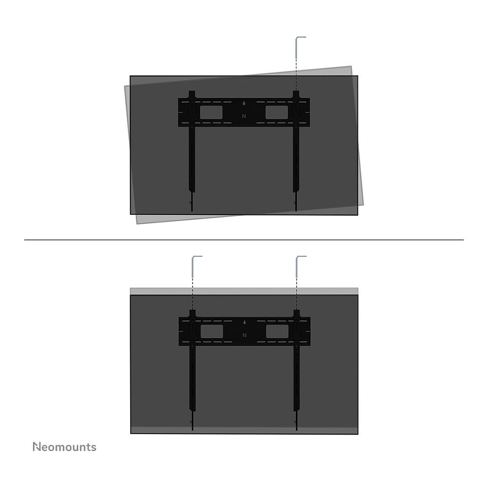 Mbajtëse Muri për TV Neomounts WL35-750BL18 / 55"-98" / 125kg / Tilt ±15° / Heavy Duty / Lockable / TÜV - Zezë - 11