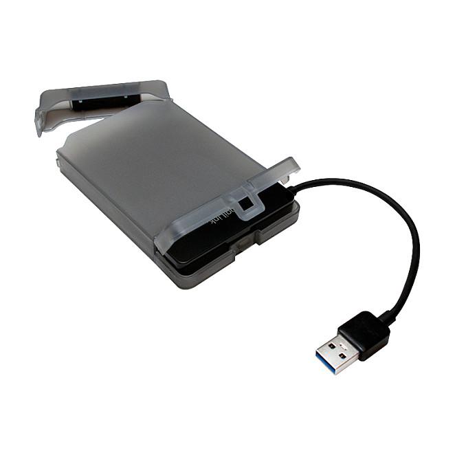 Këllëf për disqe LogiLink AU0037, 2.5", SATA III, USB 3.0, deri në 5Gb/s - Hiri - 3