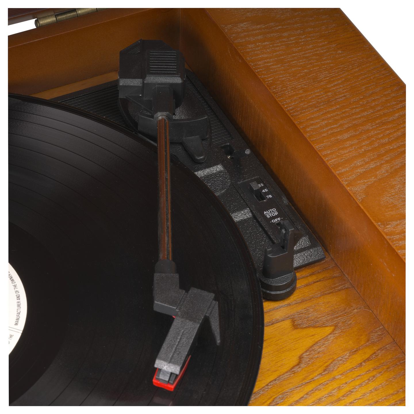 Gramafon Denver MRD-51, 33 1/3, 45, 78 RPM, LCD, 5W - Kafe - 9