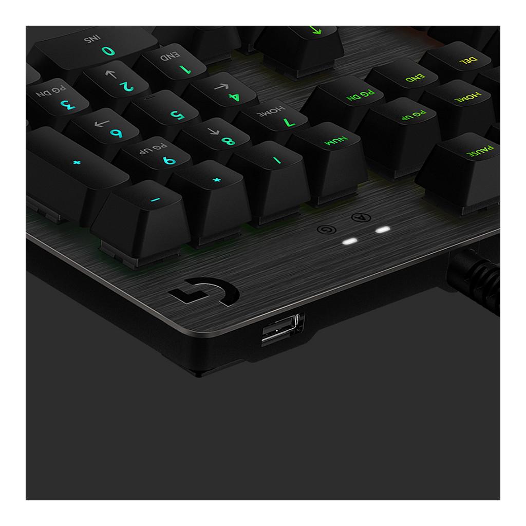 Tastierë Gaming Logitech G512 Carbon / GX Red Switches / Wired / US Language - Zezë - 11