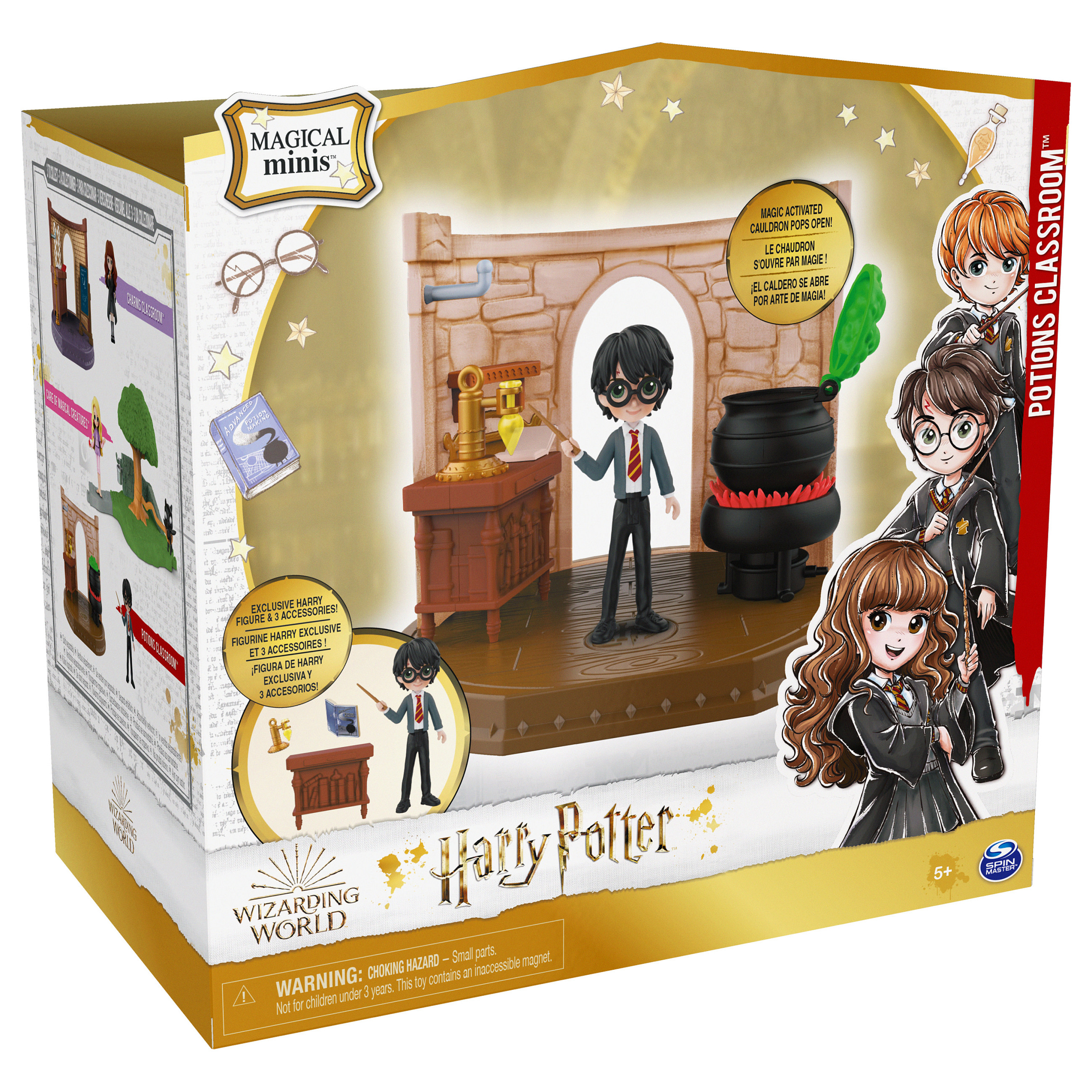 Lodra Spin Master Wizarding World Magical Minis Potions Classroom – Harry Potter / 3-inch Figure / 3 Accessories / Magical Cauldron - Mix - 8