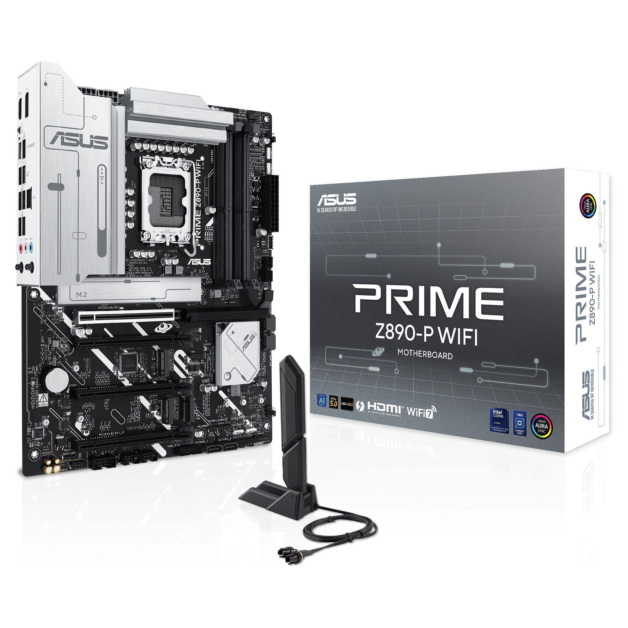Pllakë Amë ASUS PRIME Z890-P WIFI / Intel LGA1851 / Z890 / DDR5 / ATX / Wi-Fi 7 / 2.5GbE LAN