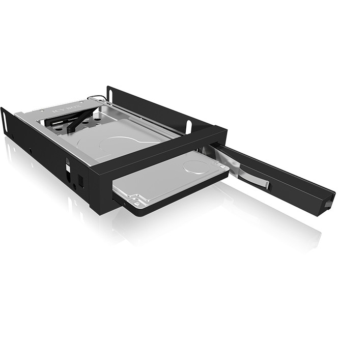 Aksesorë për disqe Hot-Swap Frame: 1× 2.5" SATA to 1× SATA host, trayless design, for 3.5" drive bay – ICY BOX - 10