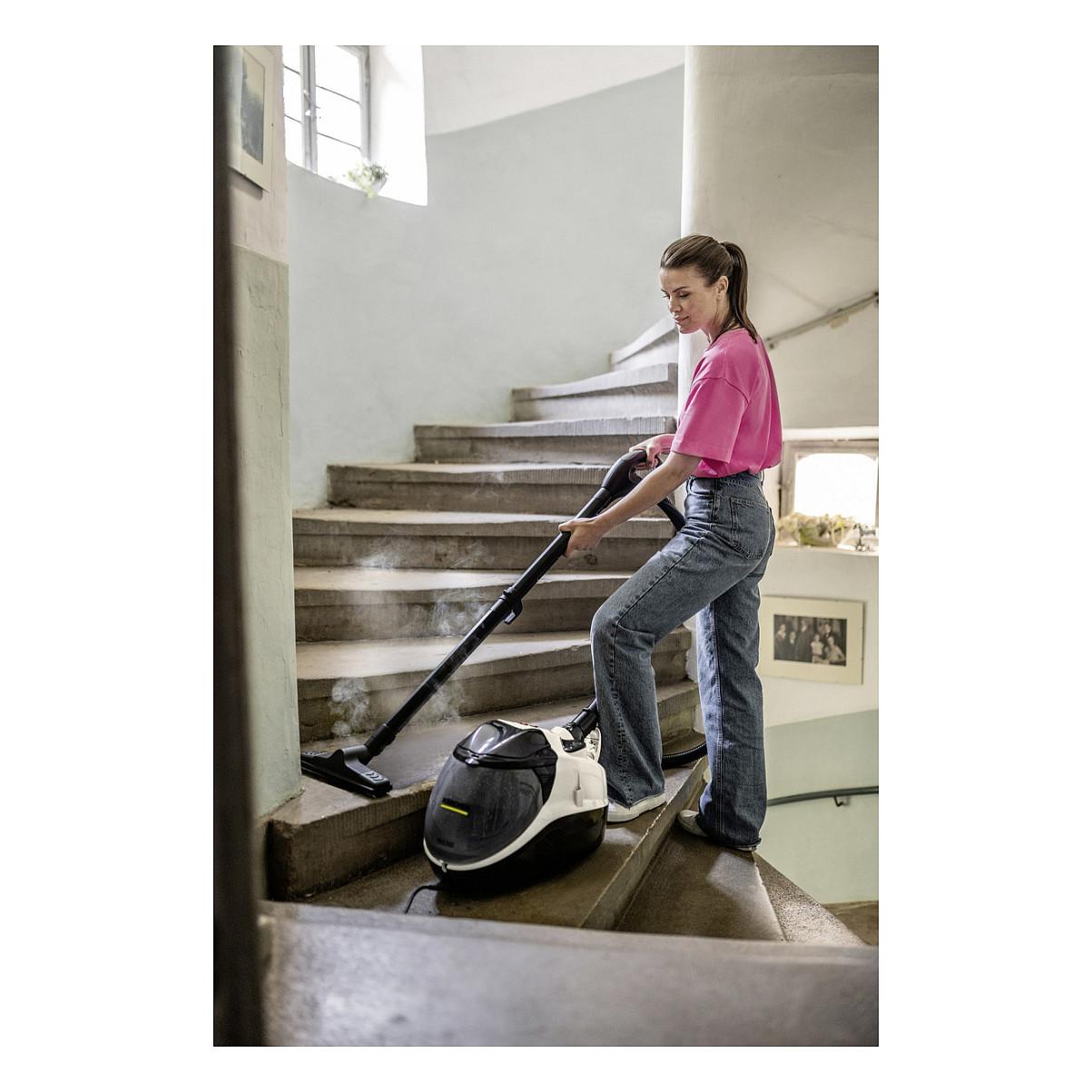 Fshesë me Vakum dhe Pastrues me avull Kärcher SV 7 / 2200W / 4 Bar / 3-në-1 / HEPA - Zezë/Bardhë - 5