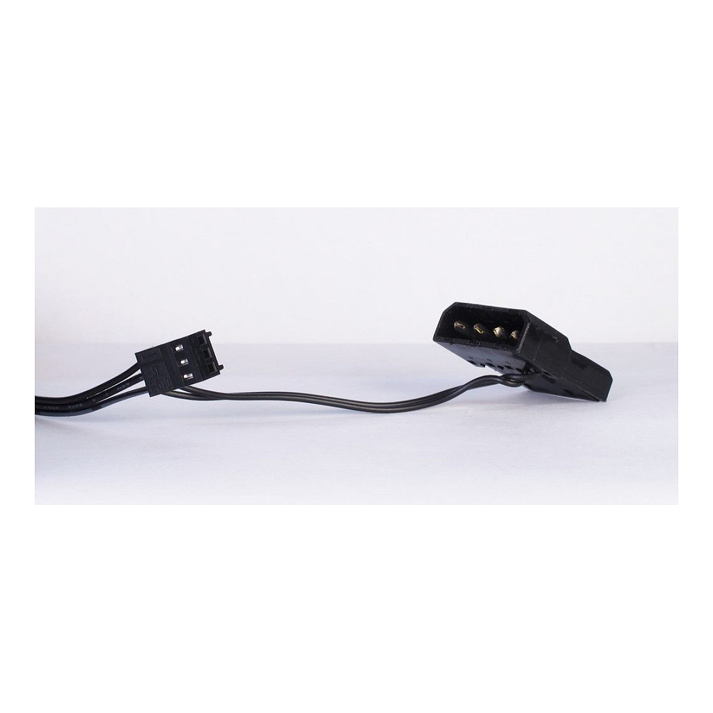 Ftohës për Kasë Inter-Tech Argus L-12025 / 120mm / 25mm / 1200 RPM / 59.46 CFM / 3-Pin / Molex 4-Pin – Zezë - 3