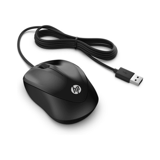 Maus me kabllo HP 1000 / USB / 1200 DPI / 3 Butona / 1.5m - Zezë - 3