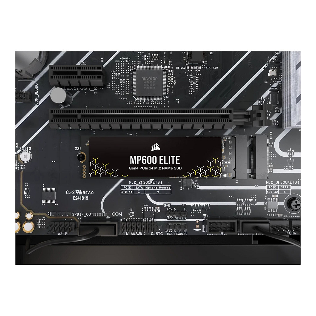 SSD të Brendshëm CORSAIR MP600 ELITE / 1TB / M.2 2280 / PCIe Gen4 x4 / NVMe - 8