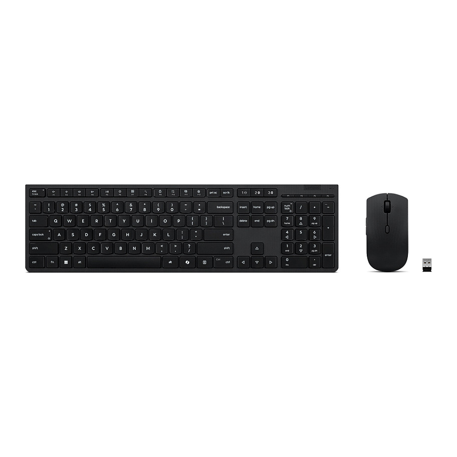 Combo (Tastierë & Maus) – Lenovo Professional Wireless Rechargeable – German - Zezë - 1