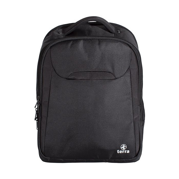 Çantë për laptop TERRA PRO812 / Backpack / 17.3" / Polyester / Laptop + Document Compartment / Front Accessory Pocket - Zezë