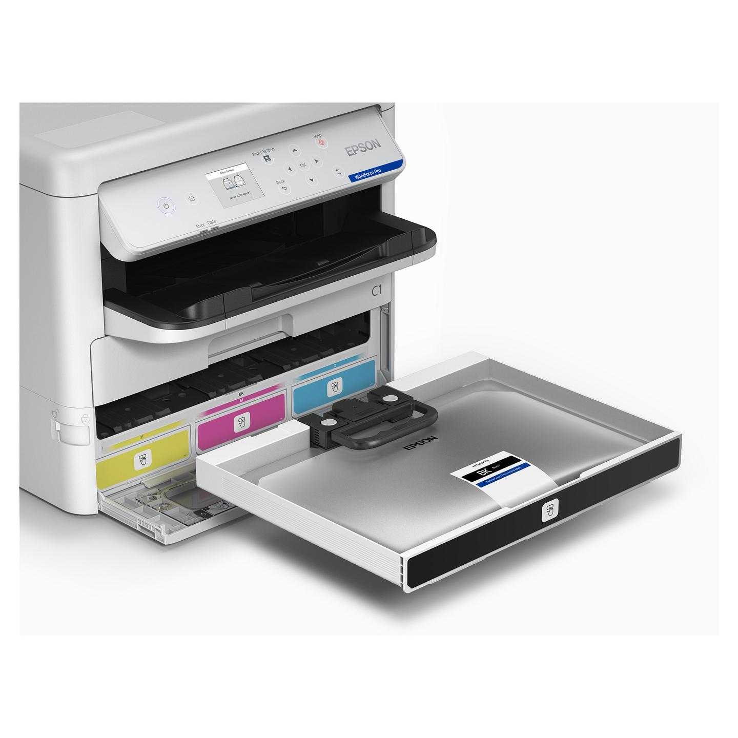 Printer Inkjet Epson WorkForce Pro EP-C800RDW, A4, 4 ngjyra, Wi-Fi, Duplex - Bardhë - 7