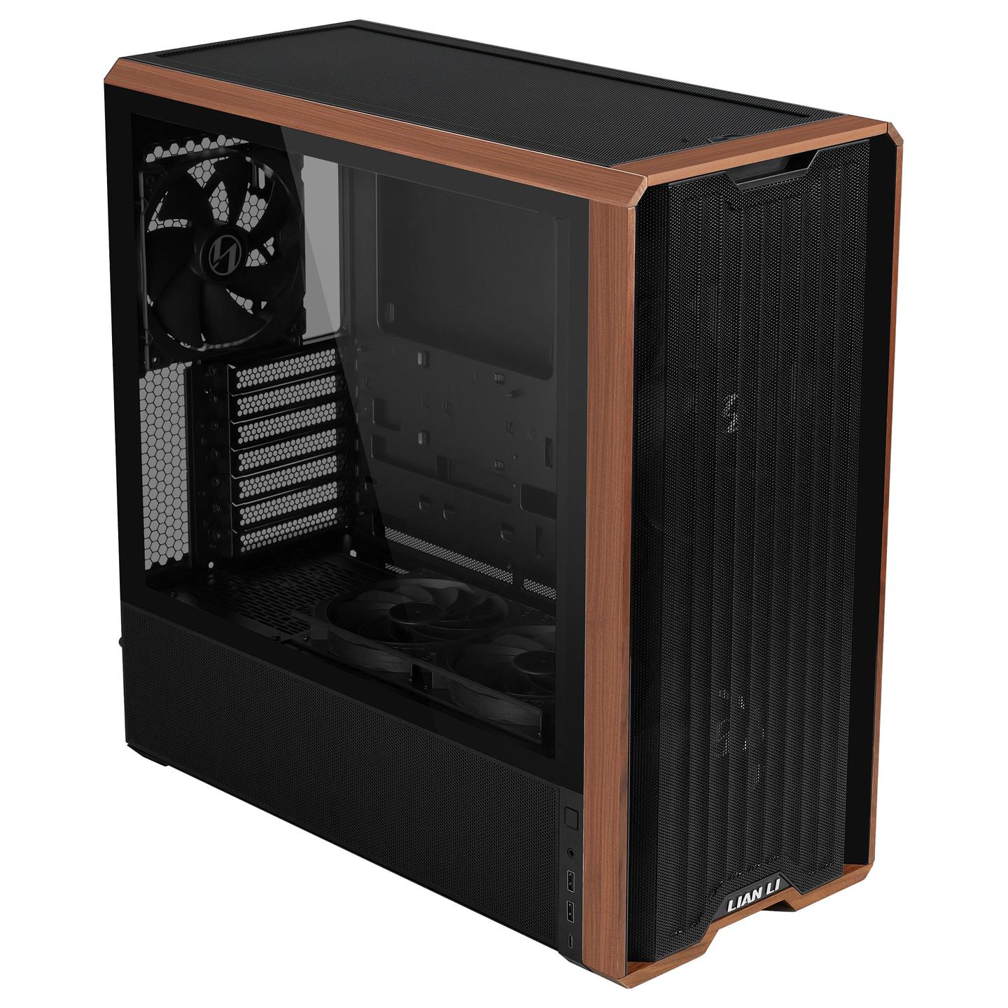 Kasë PC Lian Li LANCOOL 217 / Midi Tower / E-ATX / 2x 170mm + 1x 140mm Fan / Tempered Glass - Zezë - 11