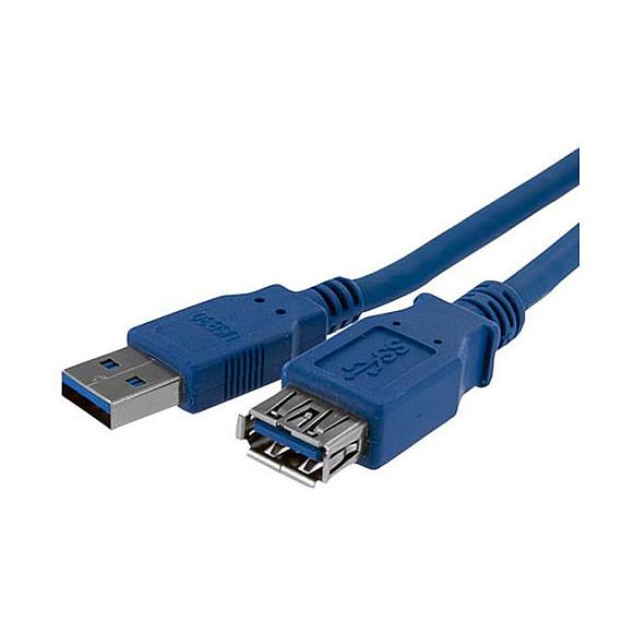 Kabllo zgjatuese StarTech.com USB3SEXT1M, USB-A mashkull në USB-A femër, USB 3.2 Gen 1, 5 Gbps, 1 m - Blu