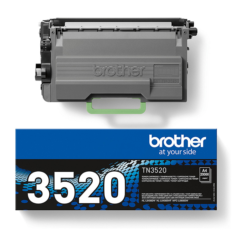 Toner Brother TN-3520 deri në 20.000 faqe sipas ISO/IEC 19752 - Zezë - 2