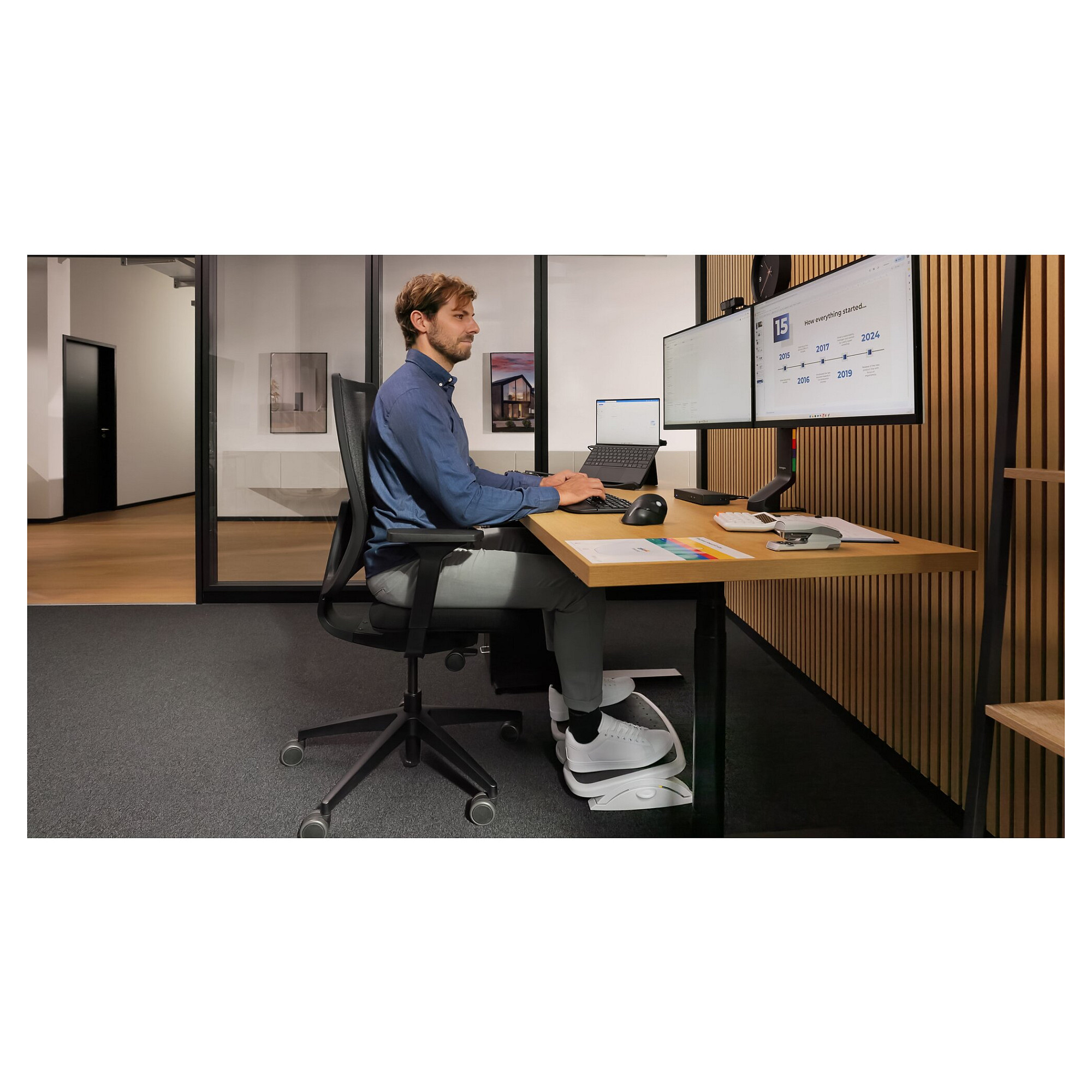 Maus pa Kabllo Kensington Pro Fit Ergo Vertikal - Zezë - 8