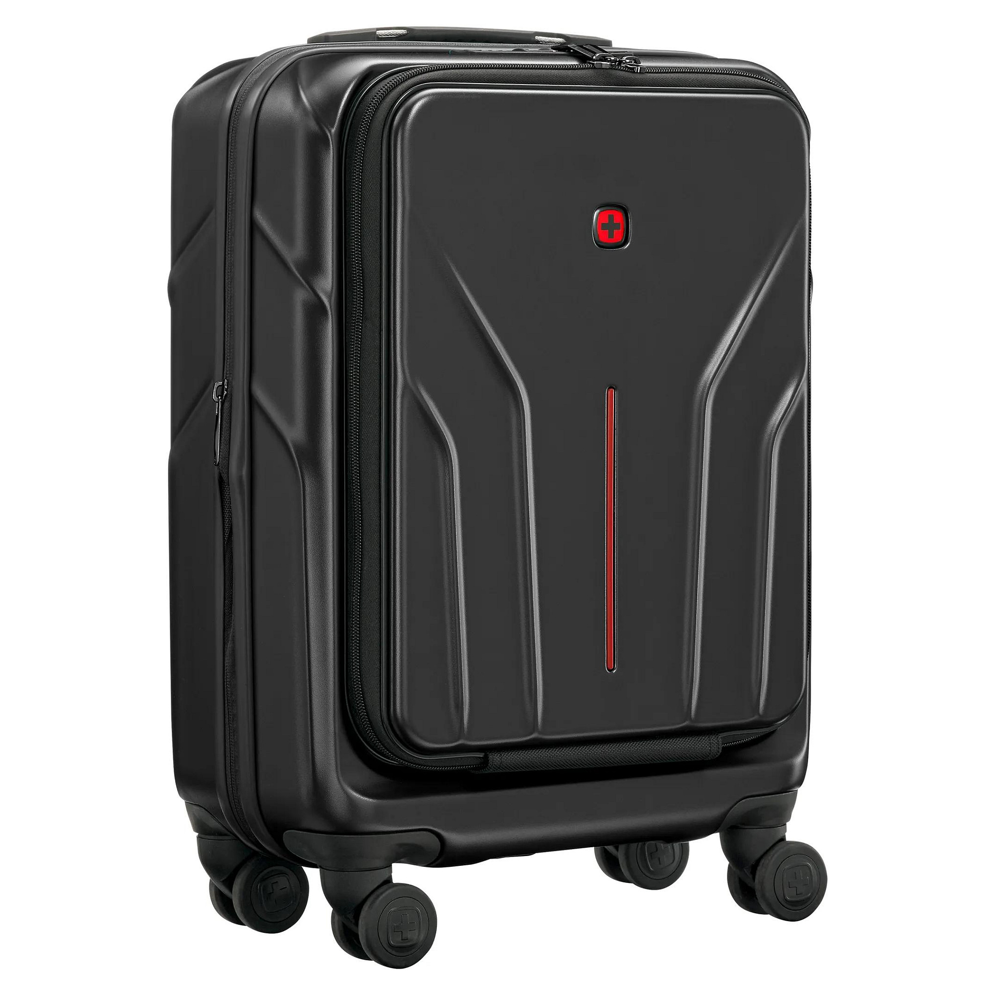 Çantë Kabine Wenger Amplix Carry-On / Hard Shell / Polycarbonate / 36 L / 45 L Expandable / 16" Laptop + 12" Tablet / 4 Spinner Wheels / Travel Sentry / USB-A + USB-C - Zezë - 6