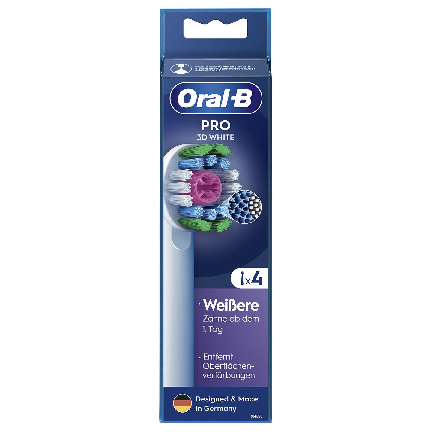 Koka zëvendësuese Oral-B Pro 3D White, 4 copë - Bardhë - 3
