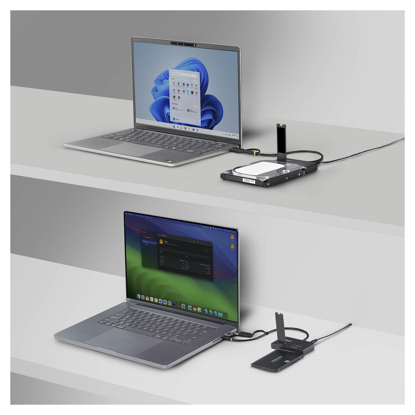 Këllëf për Disqe StarTech.com USB31CSAT3M2E, M.2 NVMe dhe SATA HDD/SSD, USB 3.2 Gen 2, 10 Gbps – Zezë - 5
