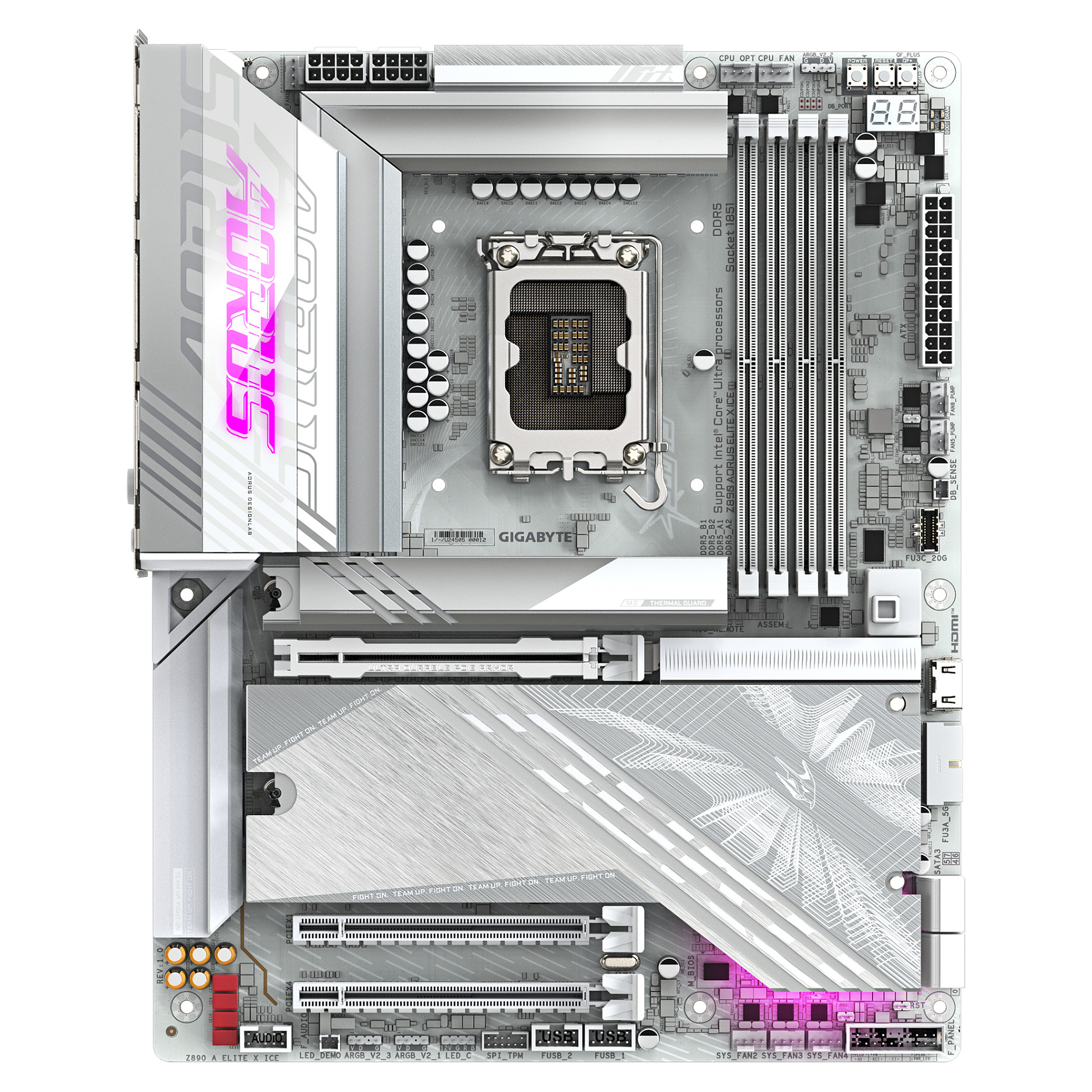 Pllakë Amë GIGA Z890 AORUS ELITE X ICE S1851/DDR5/ATX - 2