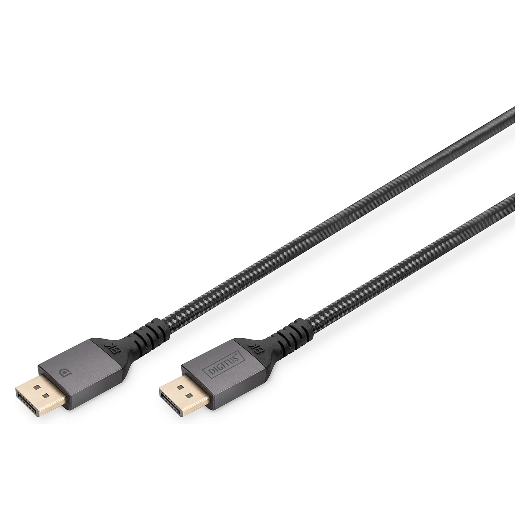 Kabllo DisplayPort DIGITUS Cable 1m Aluminium 8K – Zezë - 1