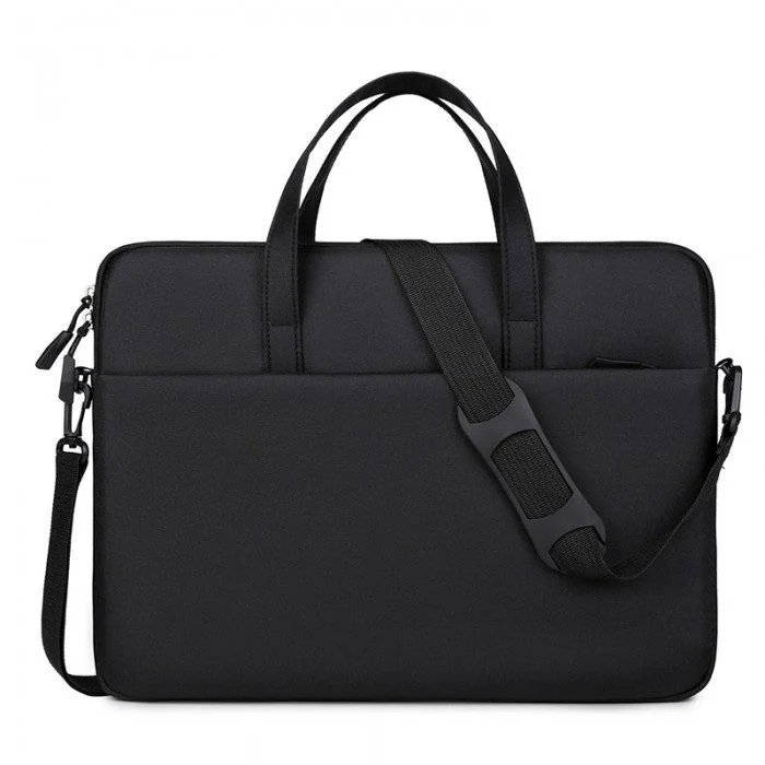 Çantë për Laptop B008 / B53-17 / 15.6 Inch / Polyester / Double Handle / With cushion protect / Lightweight / E zezë - 1