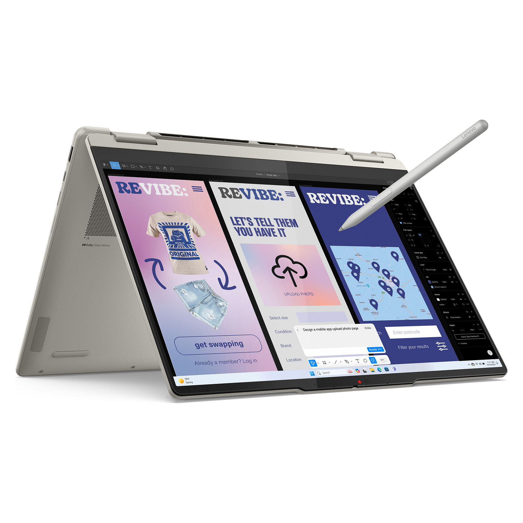 Laptop Lenovo Yoga 7i 2-in-1 / Ultra 5 226V / 16GB LPDDR5x / 1TB / 14" WUXGA OLED 60Hz / Arc Graphics 130V / DE  - Gri - 12