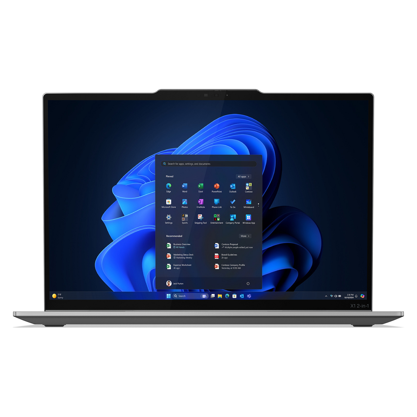 Laptop Lenovo X1 2in1 G10 / Ultra 7 258V / 32GB LPDDR5 / 1TB / 14" 2.8K OLED Touch / 5G / Intel Arc 140V / DE  / Gri - 3