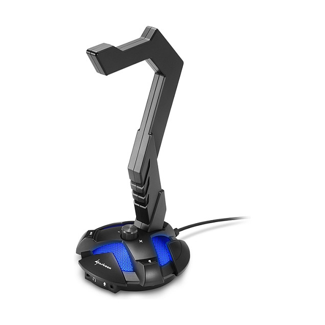 Mbajtëse e kufjeve Sharkoon X‑Rest 7.1 Headset Stand – Zezë - 1