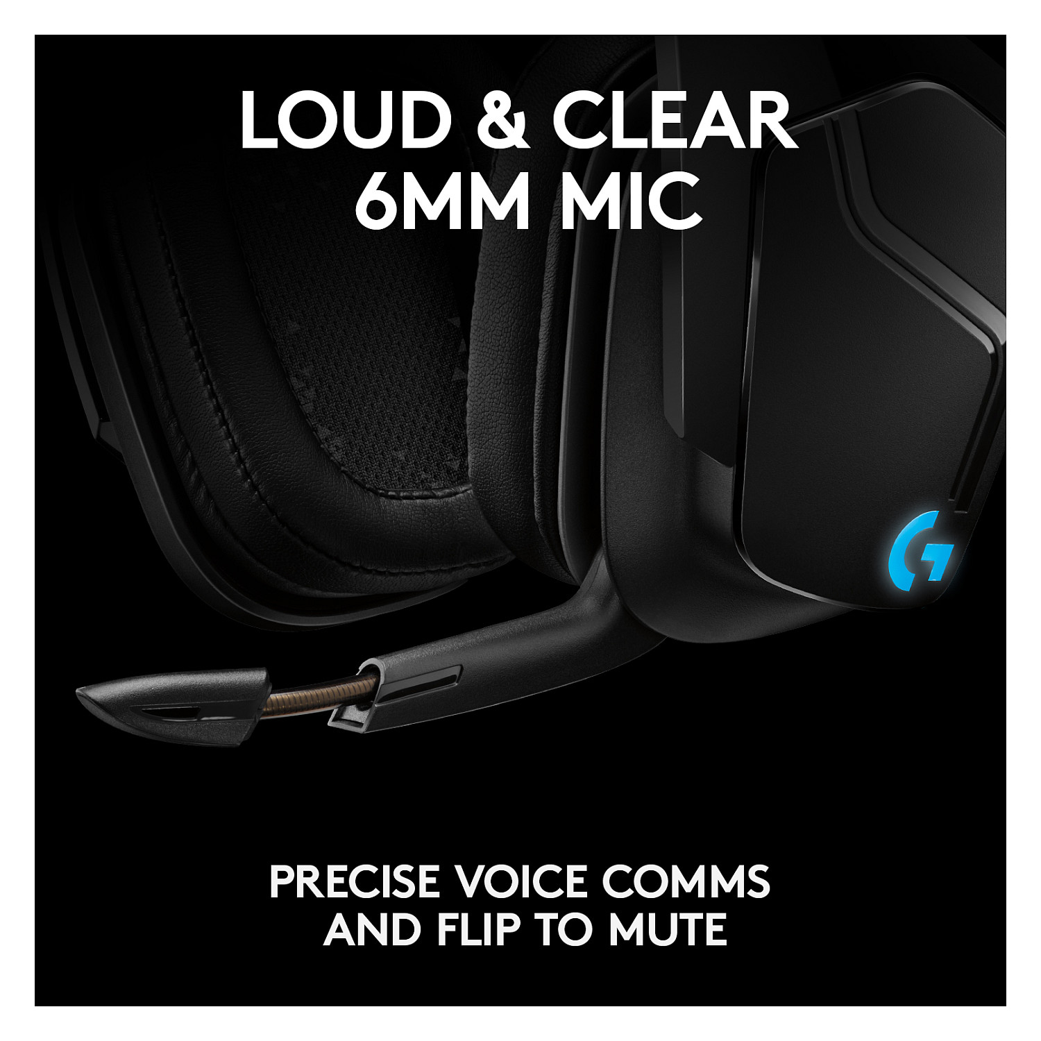 Kufje Gaming Logitech G935/ 7.1 Surround Sound/ Microphone/ Wireless/ PC / PS4/ Xbox/ Të zeza - 16