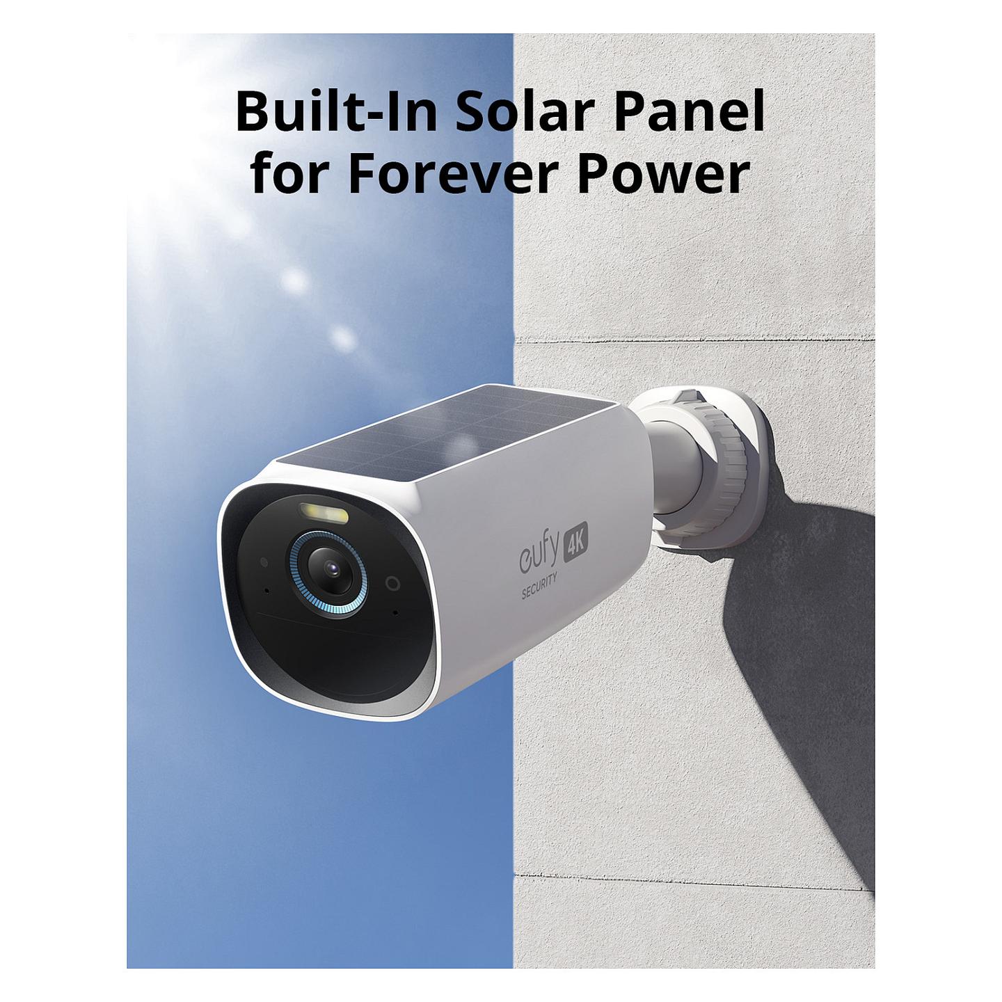 Kamerë Sigurie IP CCTV Anker Eufy eufyCam S330 (eufyCam 3) 2-Cam Kit + HomeBase 3, 4K, 135°, Wi-Fi, Solar, IP67 - Zezë/Bardhë - 22