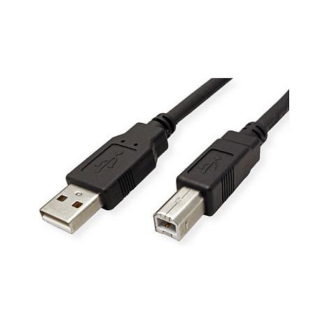 Kabllo USB Secomp 11.44.8808 / USB-A në USB-B / USB 2.0 / 0.8m – Zezë - 4