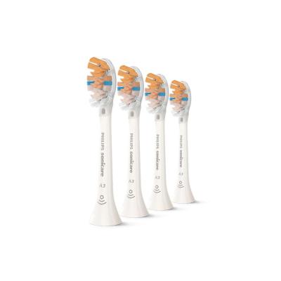 Koka zëvendësuese për furçë dhëmbësh elektrike Philips Sonicare A3 Premium All-in-One HX9094/87 / BrushSync / Click-on / 4 Copë - Bardhë 