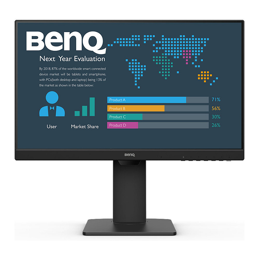 Monitor BenQ BL2486TC / 23.8" / Full HD IPS / 100Hz / 5ms / USB-C+HDMI+DP - Zezë