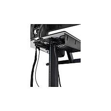 Mbajtëse për Monitor Ergotron WorkFit-C Dual Sit-Stand 24-214-085, 2 Monitorë deri në 24", VESA 75×75/100×100mm, Lartësi e Rregullueshme 63cm, 14,7kg, me Rrota - Hiri/Zezë - 2