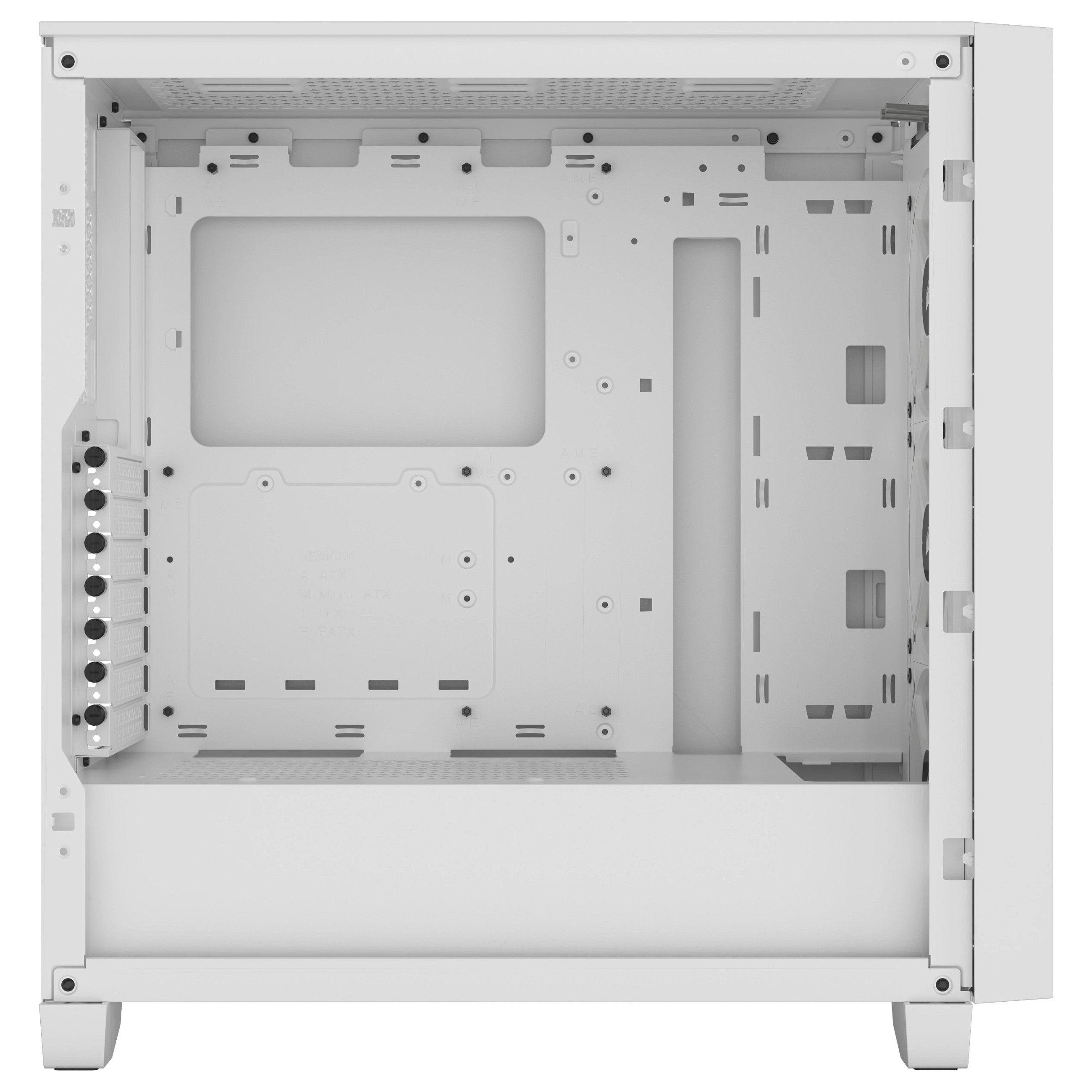 Kasë Corsair 3000D RGB Airflow White Midi Tower ATX Gaming Case – Bardhë - 7